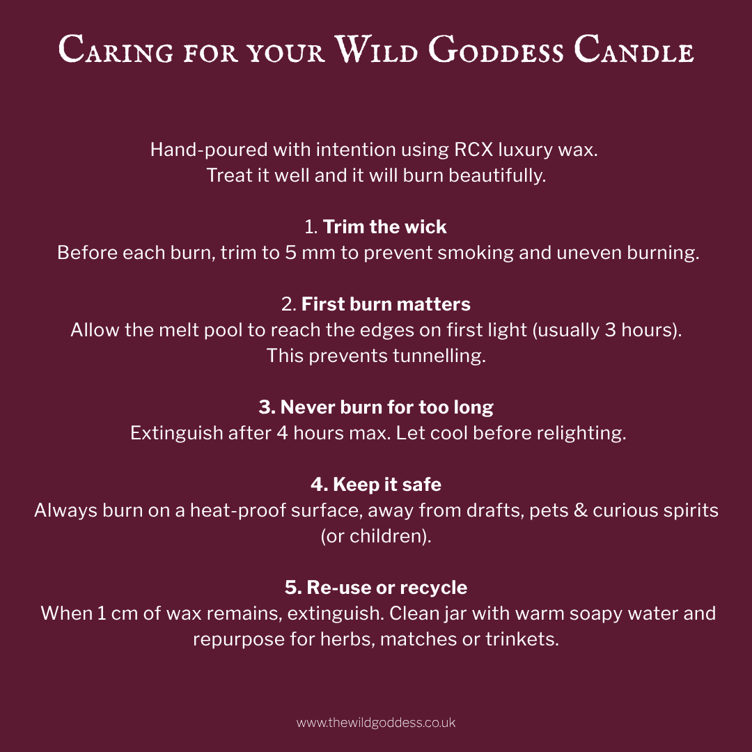 Wild Goddess Candle Trio – Choose Any 3 Scents - The Wild Goddess