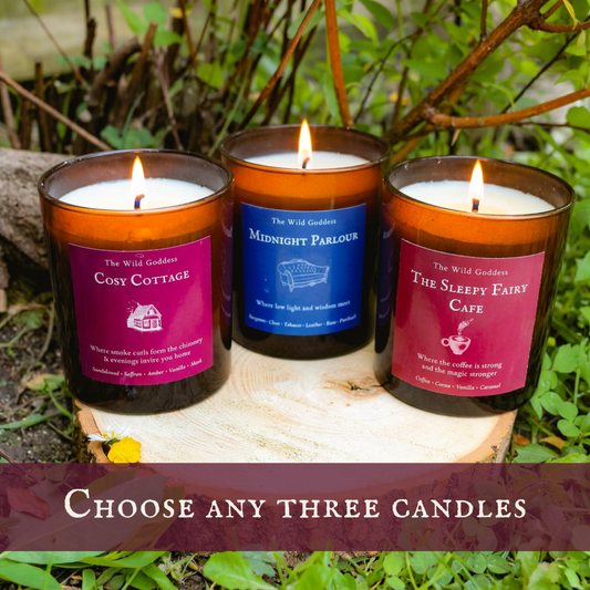 Wild Goddess Candle Trio – Choose Any 3 Scents - The Wild Goddess