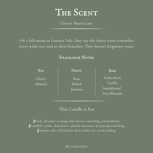 Cherry Moon Lane Luxury Wax Melts | Cherry, Almond & Tonka - The Wild Goddess