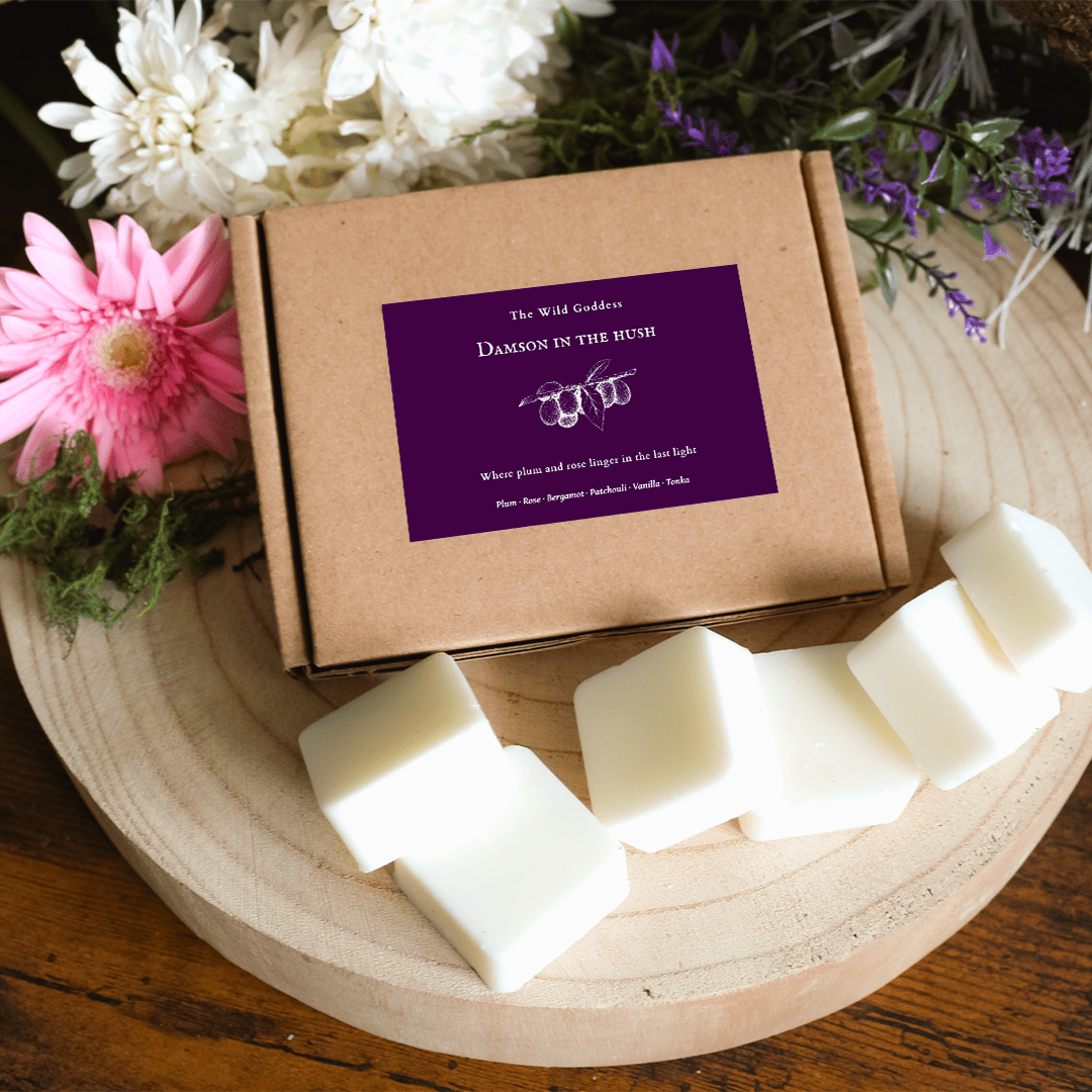 Damson in the Hush Luxury Wax Melts | Plum, Rose & Patchouli - The Wild Goddess
