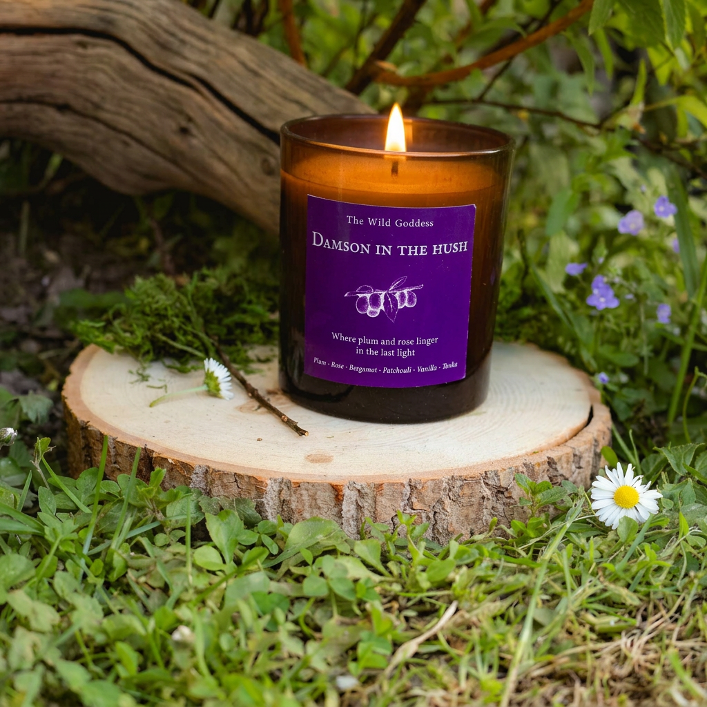 Damson in the Hush Folklore Candle - The Wild Goddess
