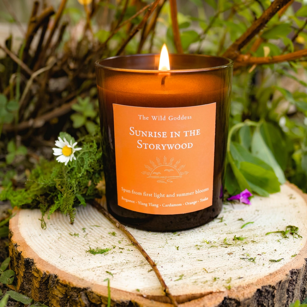 Sunrise in the Storywood Folklore Candle - The Wild Goddess