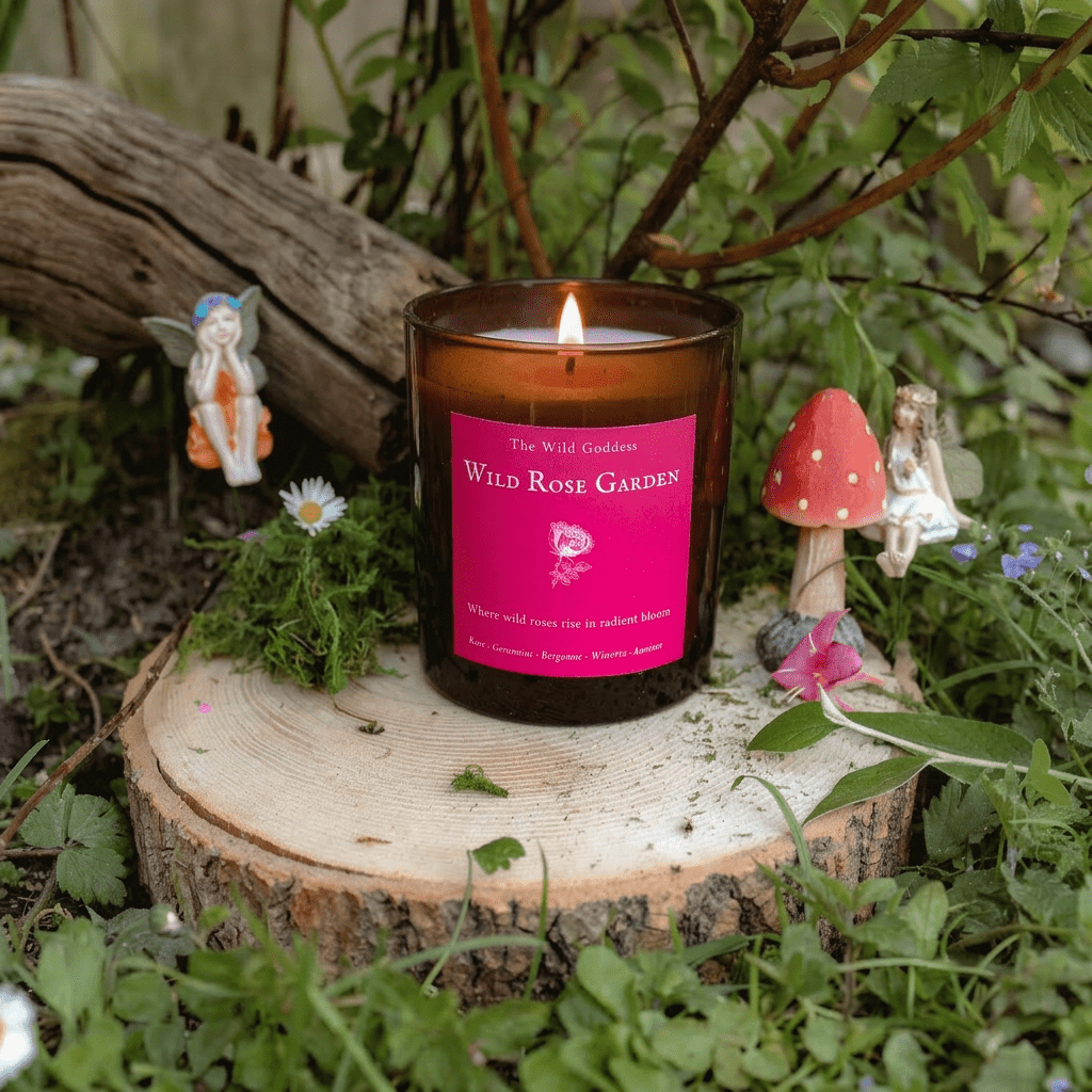 Wild Rose Garden Folklore Candle - The Wild Goddess