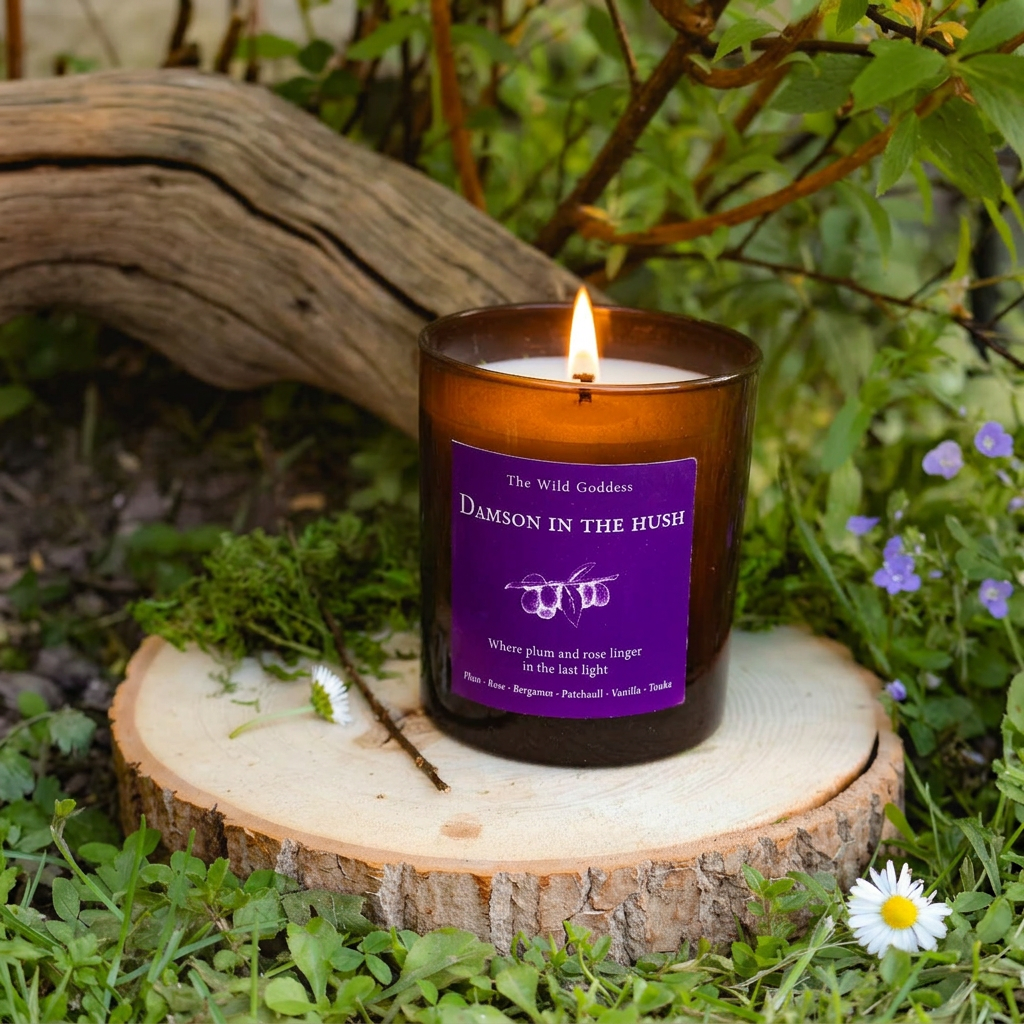 Damson in the Hush Folklore Candle - The Wild Goddess