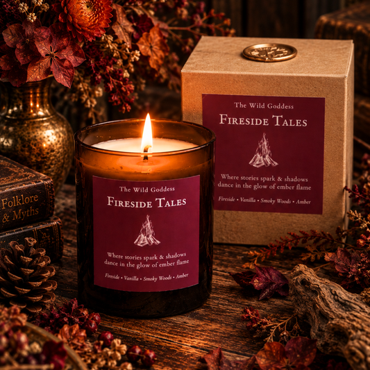 Fireside Tales Folklore Candle
