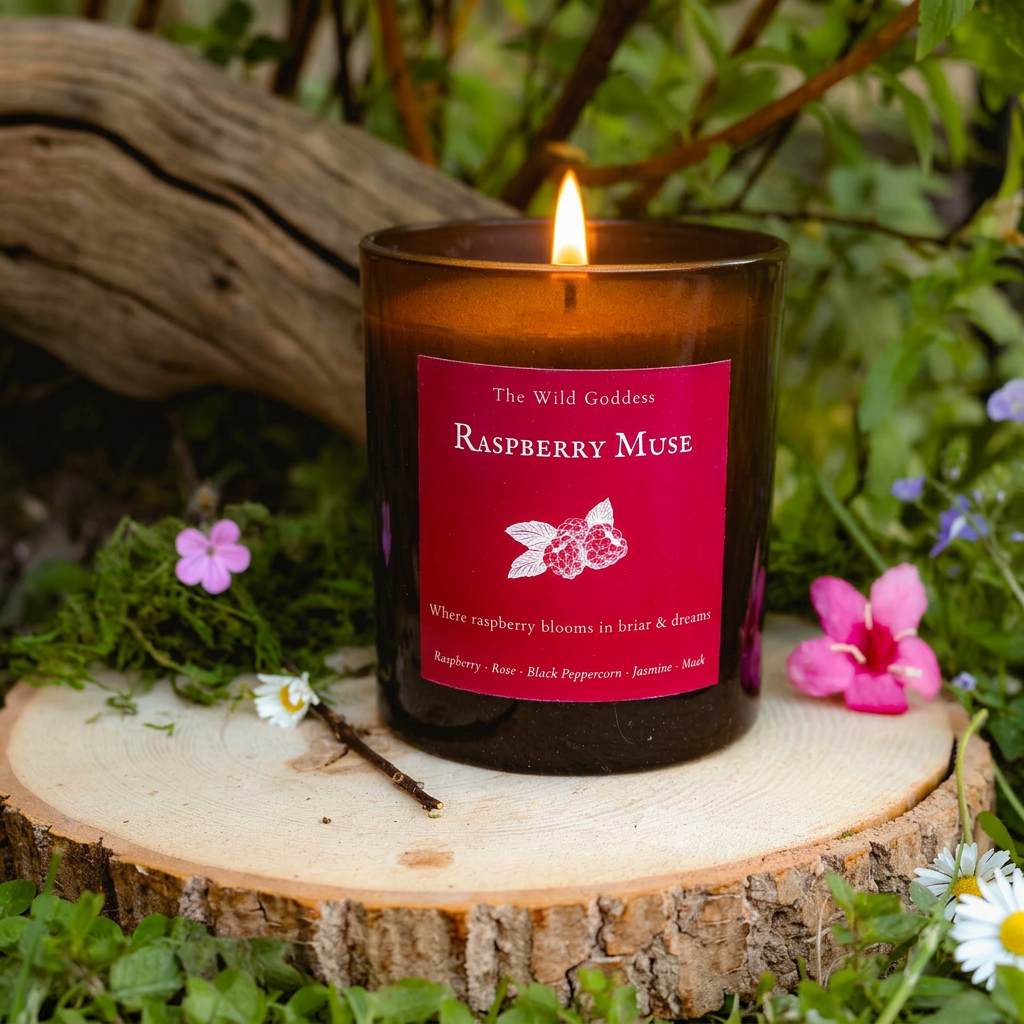 Raspberry Muse Folklore Candle - The Wild Goddess