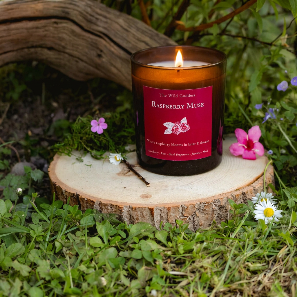 Raspberry Muse Folklore Candle - The Wild Goddess