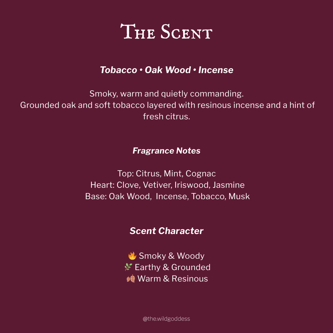 The Oak King – Tobacco & Oak Folklore Candle - The Wild Goddess