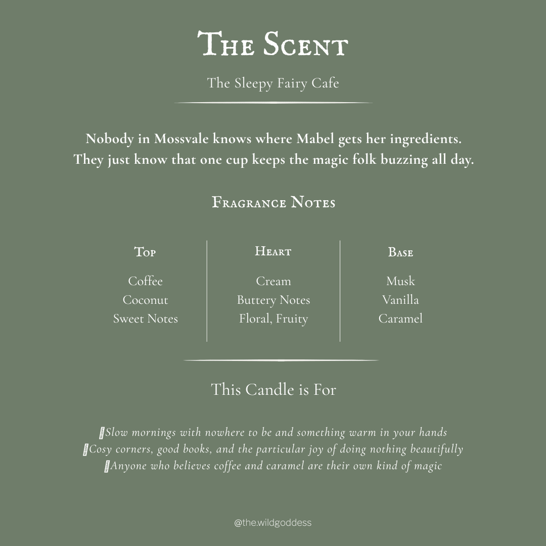 The Sleepy Fairy Café Folklore Candle - The Wild Goddess