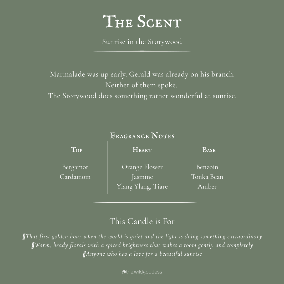 Sunrise in the Storywood Folklore Candle - The Wild Goddess