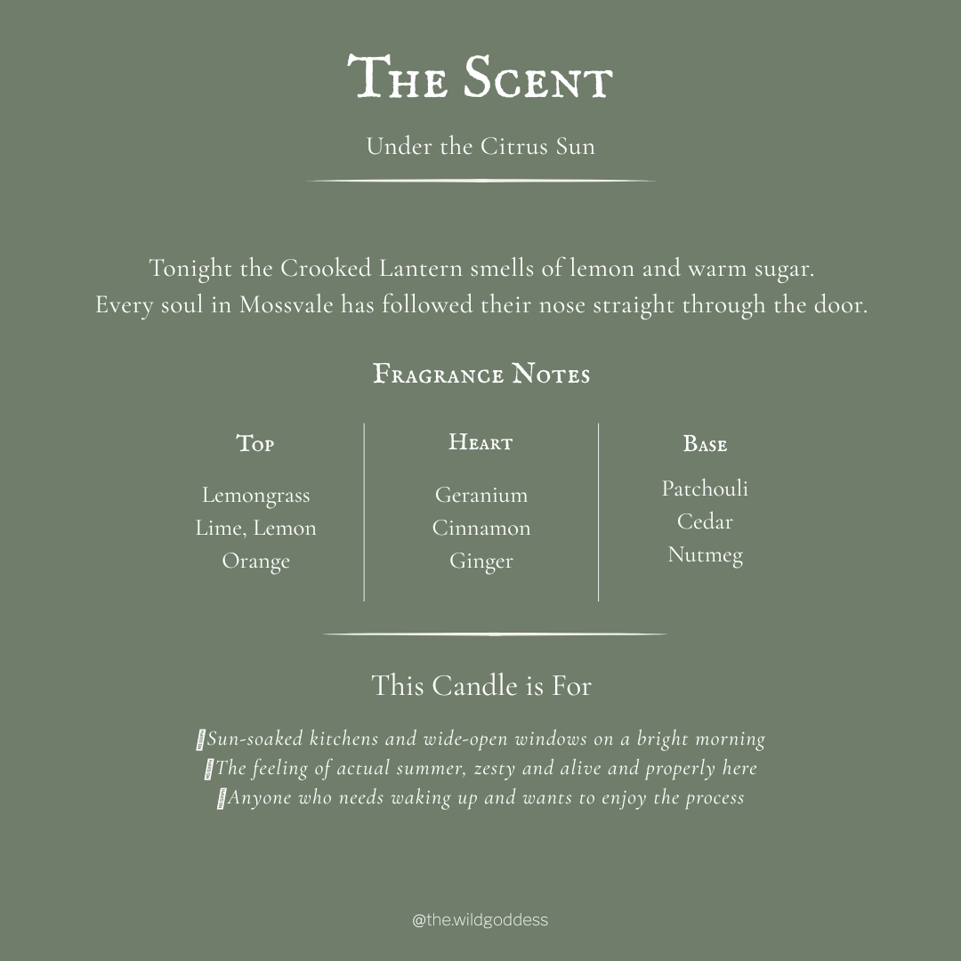Under the Citrus Sun Folklore Candle - The Wild Goddess