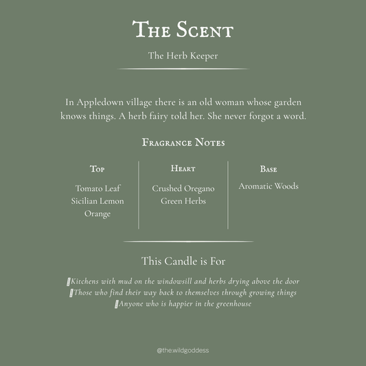 The Herb Keeper Folklore Candle - The Wild Goddess