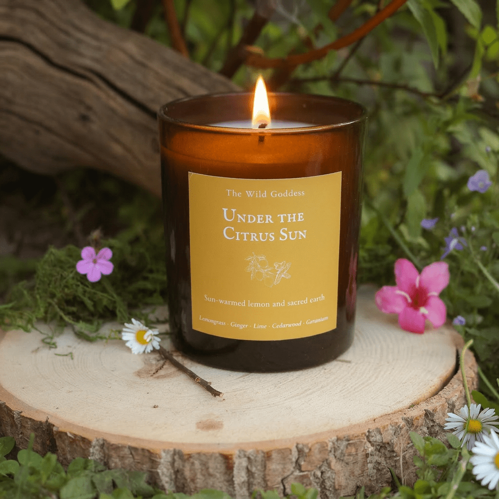 Under the Citrus Sun Folklore Candle - The Wild Goddess