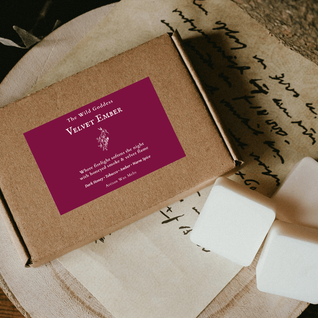 Velvet Ember Luxury Wax Melts | Dark Honey & Tobacco - The Wild Goddess
